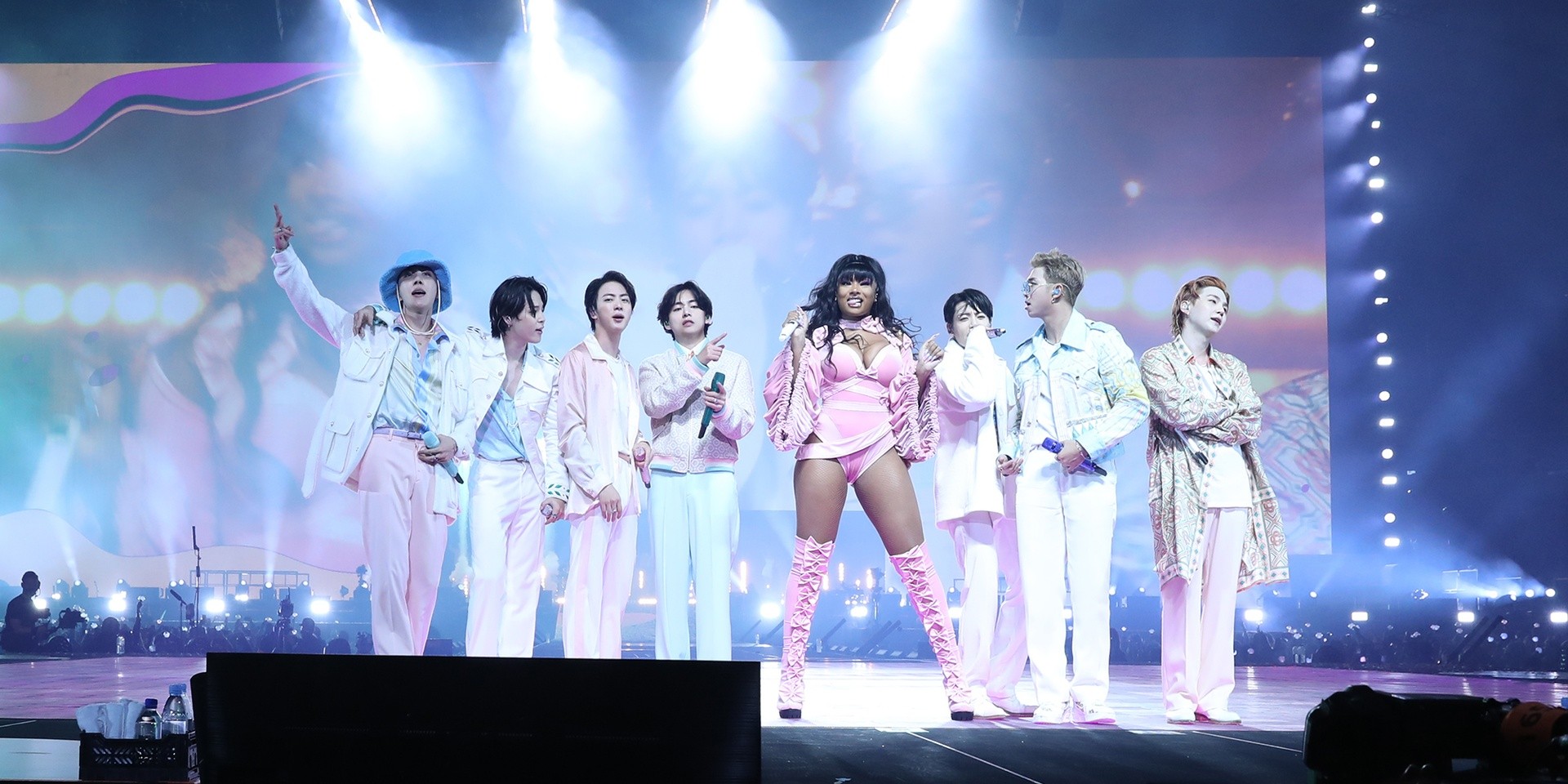 BTS and Megan Thee Stallion perform 'Butter' remix on Day 2 of PERMISSION TO DANCE ON STAGE in LA – watch