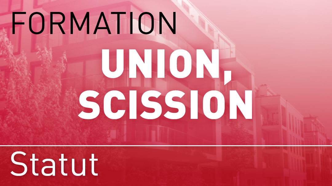 Représentation de la formation : Union de syndicats - Scission de syndicat