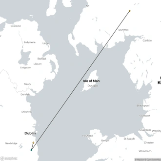 tourhub | Exodus Adventure Travels | Dublin & The Wicklow Way Walking | Tour Map