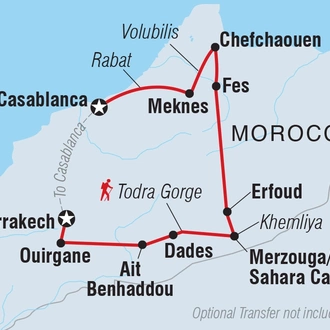 tourhub | Intrepid Travel | Premium Morocco in Depth | Tour Map