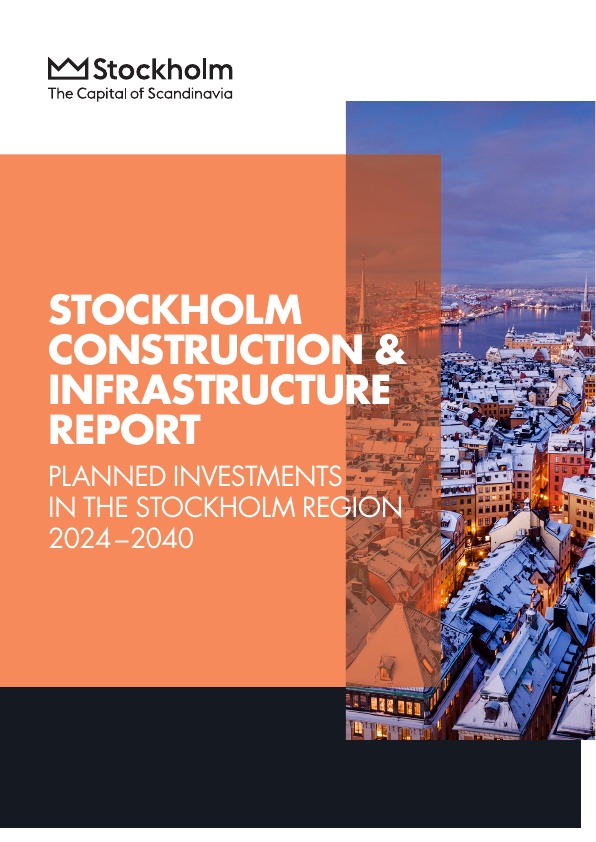 Planned investments in the Stockholm Region 2024-2040. 