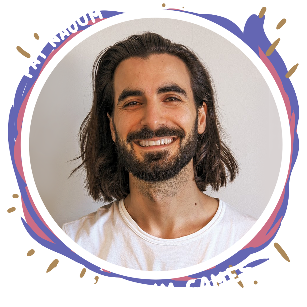 A stylised headshot of Pat Naoum, one of the speakers for Waypoint Constellations