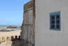 Slat Lkahal Synagogue, Essaouira, Morocco, View from window towards sea and passway towards rue du mellah. Photo World Monuments Fund, Stories of the Mellah Cultural Mapping project. Photo: L. Brandt