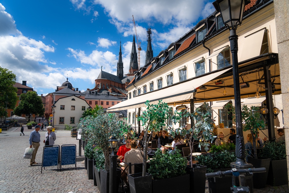 Gamla torget, Uppsala. Foto: Gustav Dalesjö, Destination Uppsala