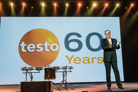Burkart Knospe, CEO Testo, celebrating 60 Years