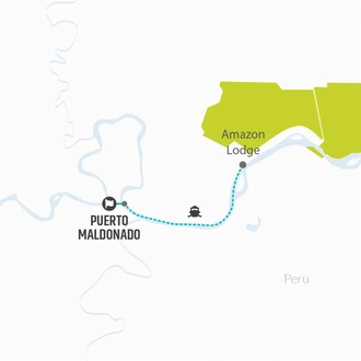 tourhub | Bamba Travel | Puerto Maldonado Amazon Field Station 3D/2N (from Puerto Maldonado) | Tour Map