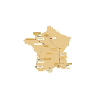 tourhub | Trafalgar | Best of France | Tour Map