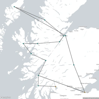 tourhub | Highland Experience Tours | Hebrides, Skye & The Far West | Tour Map