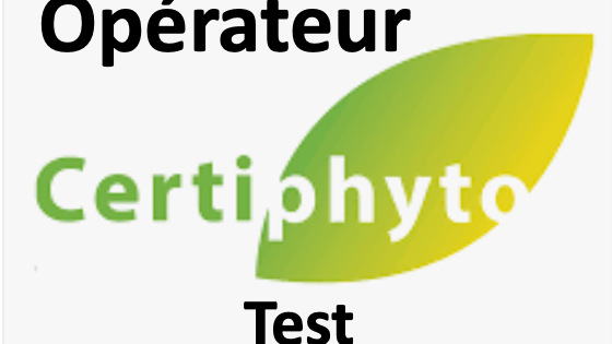 Représentation de la formation : Formation CERTIPHYTO - Certificat individuel professionnel Produits Phytopharmaceutiques (Certiphyto) - Opérateur - Primo-certificat - Test