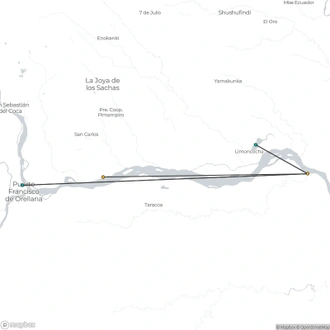 tourhub | BM Tours | Tour Amazon Yasuni 5D - 4N | Tour Map