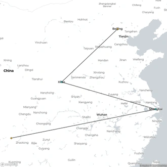 tourhub | Crooked Compass | China Odyssey | Tour Map