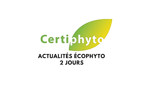 Représentation de la formation : ACTUALITÉS ÉCOPHYTO DANS VOTRE RÉGION FORMATION 2 JOURS