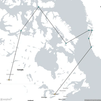 tourhub | Aurora Expeditions | Out of the Northwest Passage (Eastbound) | Tour Map