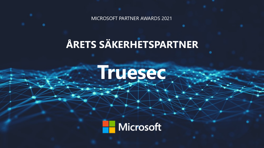 Truesec utsedd till årets säkerhetspartner av Microsoft
