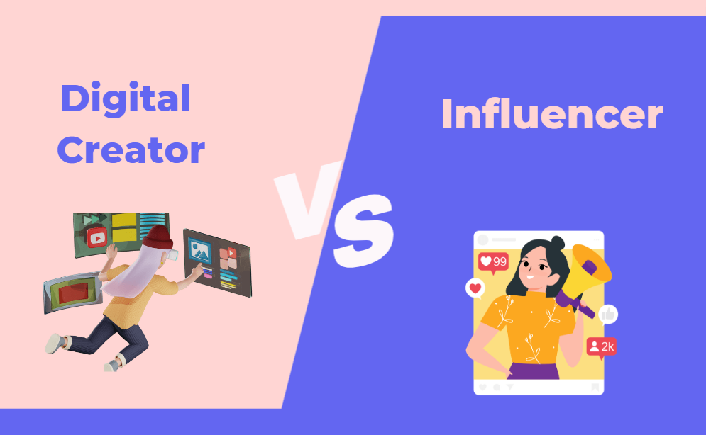 digital creator vs influencer