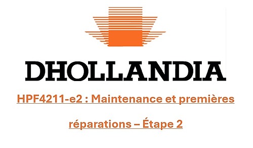 Représentation de la formation : HPF4211.e2 - MAINTENANCE & 1ères RÉPARATIONS - étape 2