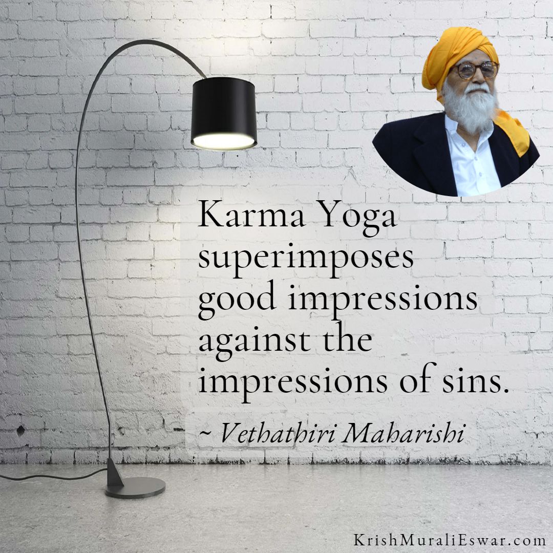 Karma Yoga Quote by Vethathiri Maharishi