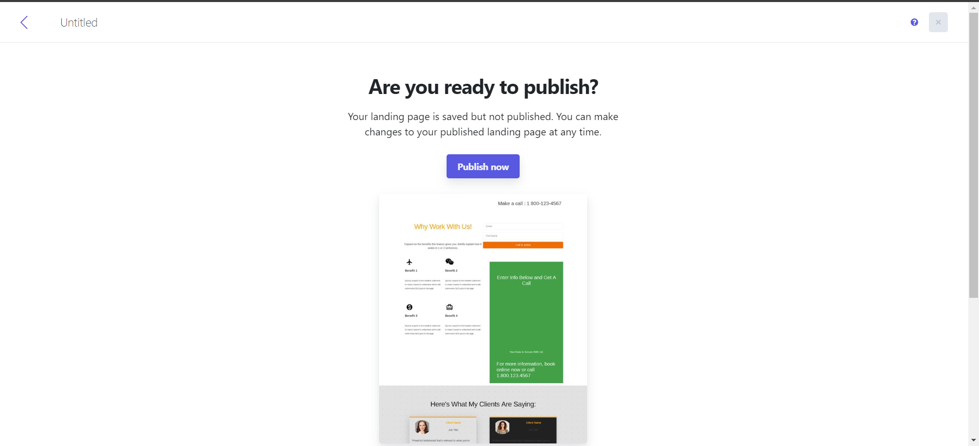 Launching Your Landing Page