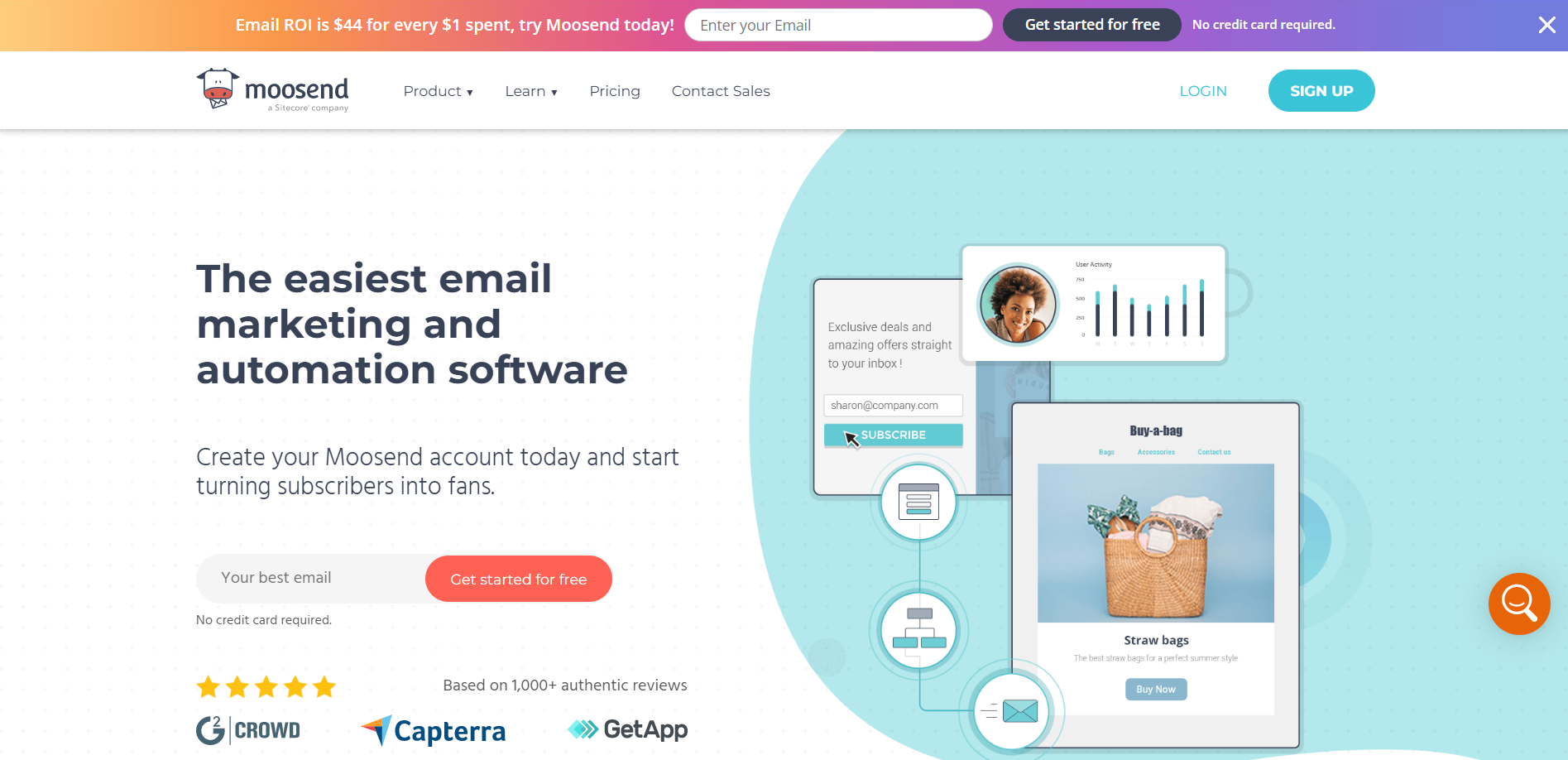 Moosend as a transactional email service provider