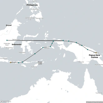 tourhub | Heritage Expeditions | Indonesian Explorer | Tour Map