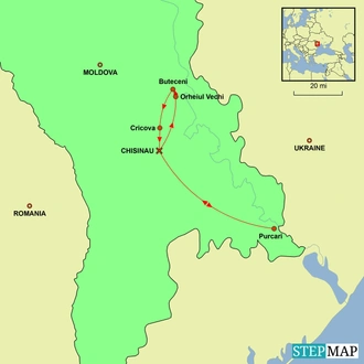 tourhub | Undiscovered Destinations | Moldova Discovery | Tour Map