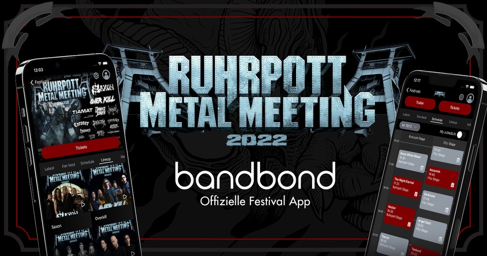 BANDBOND OFFICIAL FESTIVAL APP AT RUHRPOTT METAL MEETING 2022