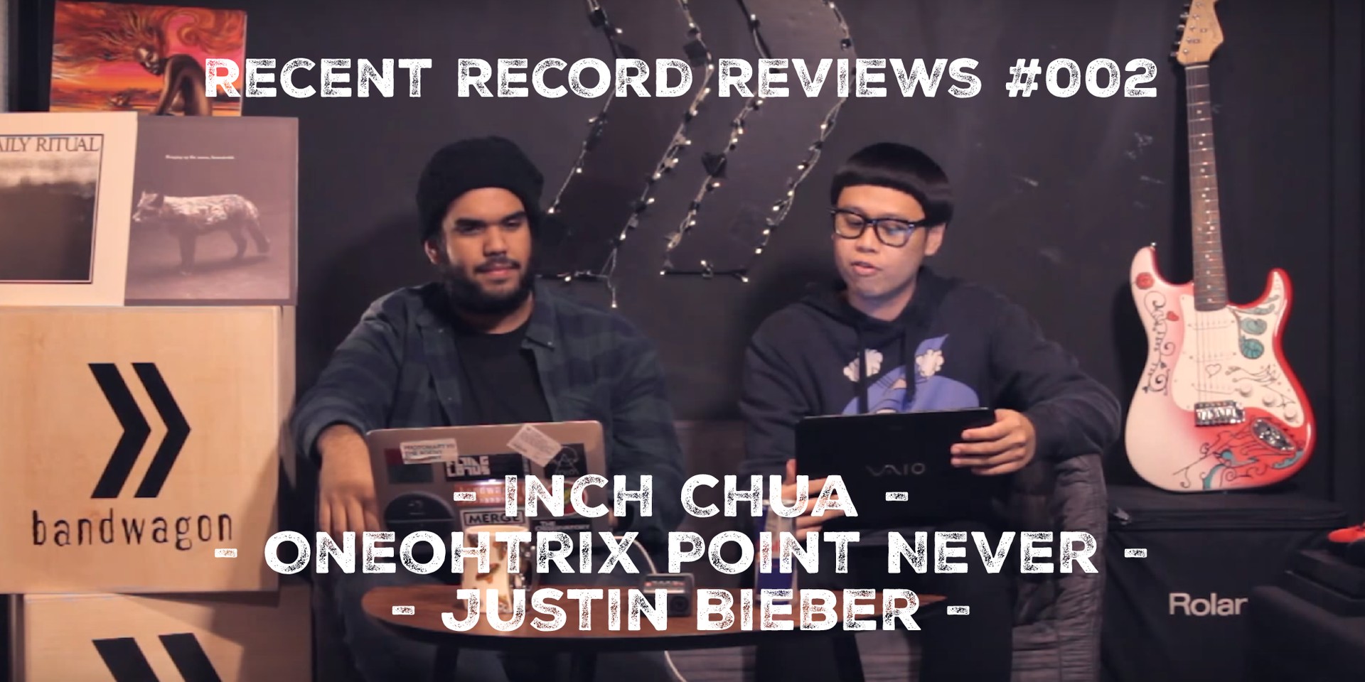 WATCH: Bandwagon Recent Record Reviews #002 - Inch Chua, Oneohtrix Point Never, Justin Bieber