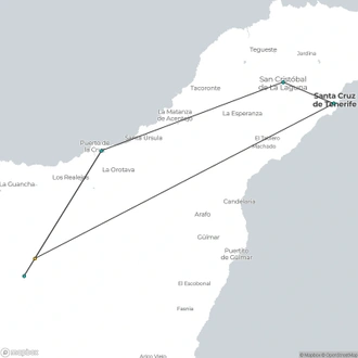 tourhub | Travel Department | Tenerife Coast & Country | Tour Map