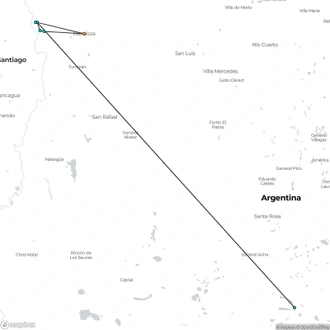 tourhub | The Natural Adventure | Climbing Aconcagua: Normal Route | Tour Map