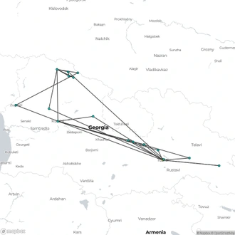 tourhub | Crooked Compass | Discover Georgia | Tour Map