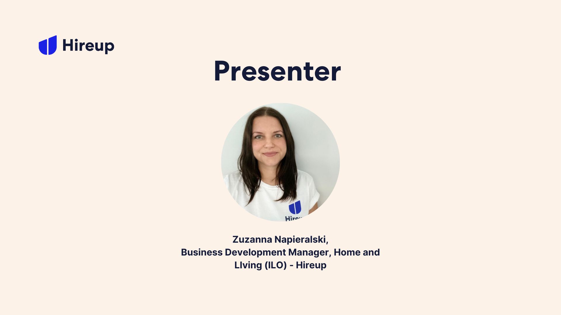 Presenter - Zuzanna Napieralski