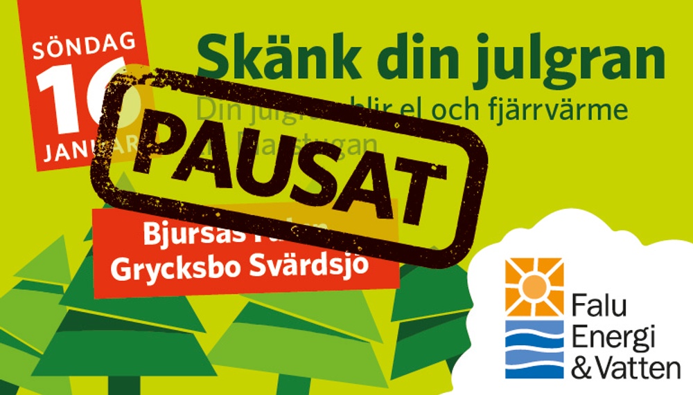 Julgransinsamlingen 2022 tar paus