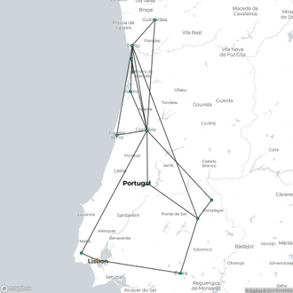 tourhub | Destination Services Portugal | Portugal Discovery, Self-drive | Tour Map