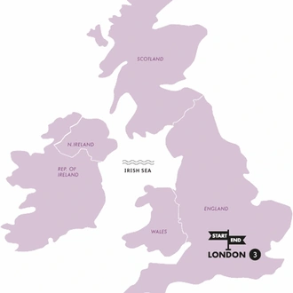 tourhub | Contiki | London for New Year | Tour Map