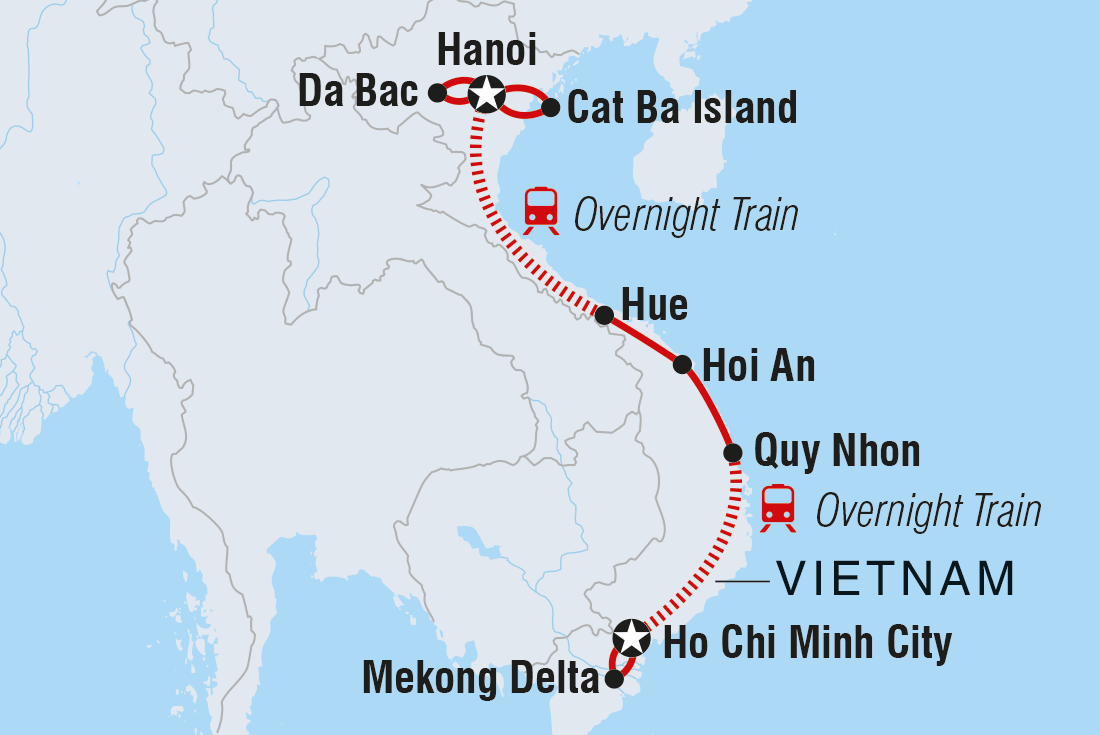 tourhub | Intrepid Travel | Scenic Vietnam | Tour Map