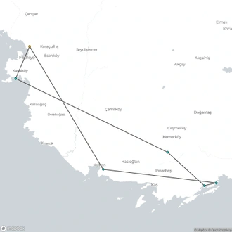 tourhub | Encounters Travel | Fethiye and Kekova Gulet | Tour Map