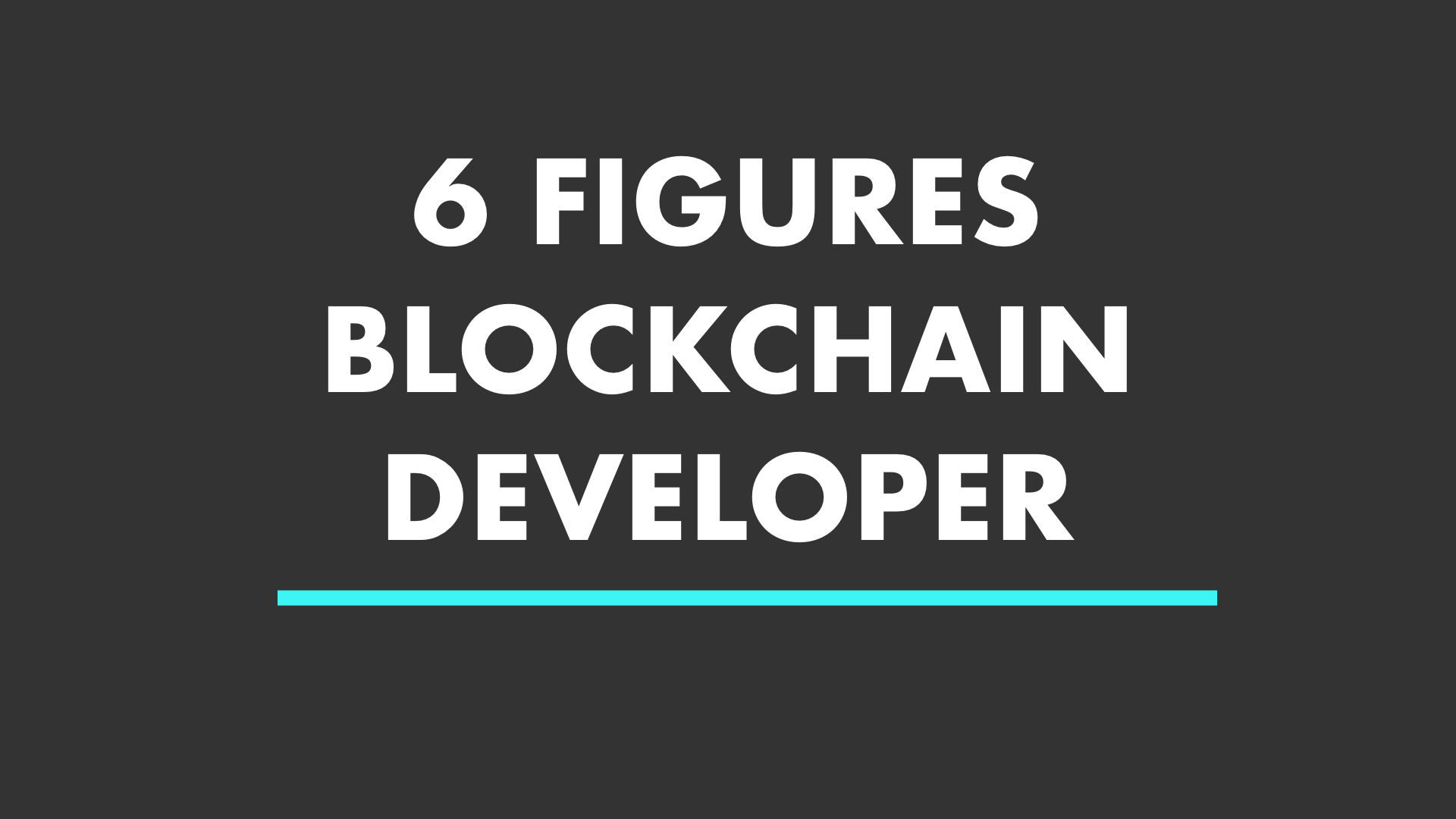 6-Figure Blockchain Developer | EatTheBlocks Pro