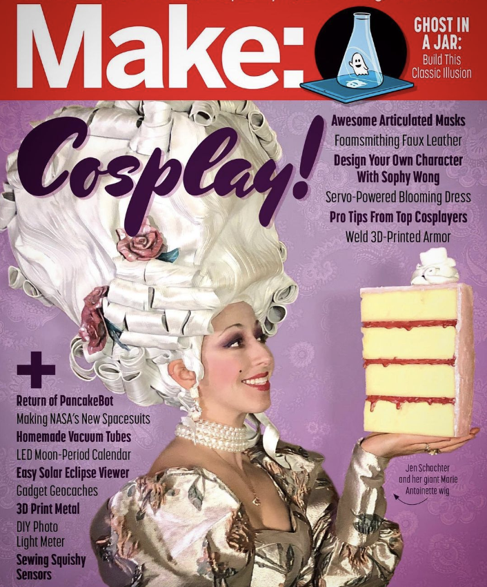 Jen Schachter on the cover of Make:
    Magazine
