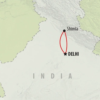 tourhub | On The Go Tours | Shimla - 4 days | Tour Map