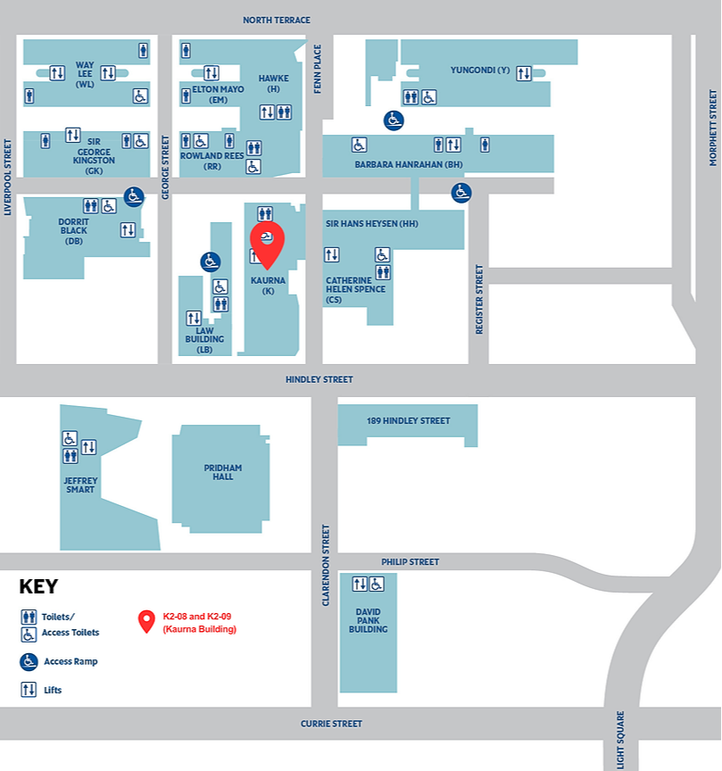 City West Campus Map