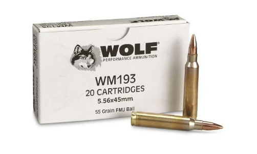 Wolf Performance Ammunition 5.56x45mm 55 Grain FMJ-img-0