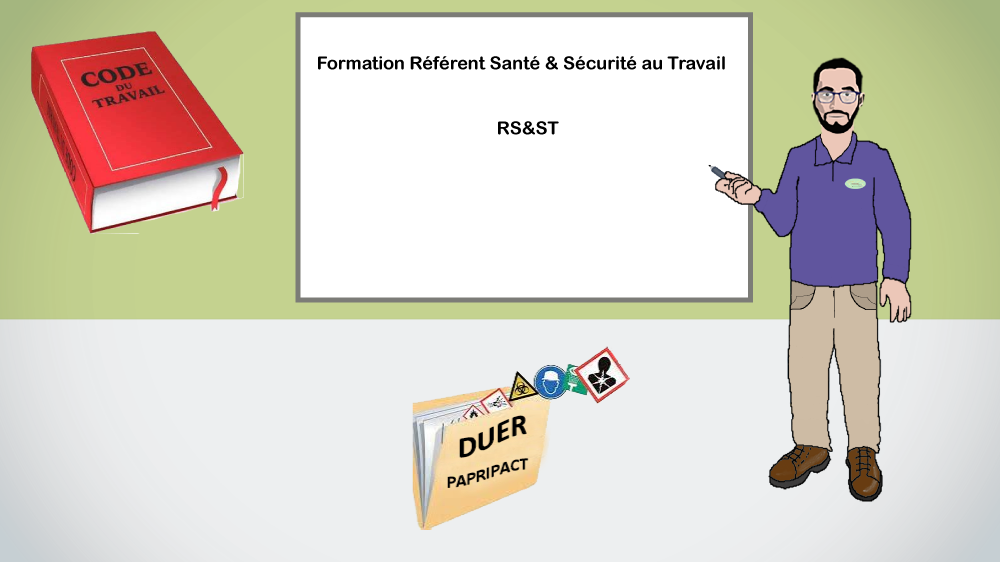 Représentation de la formation : Formation Salarié compétent ou Référent Santé & Sécurité au Travail (RS&ST)