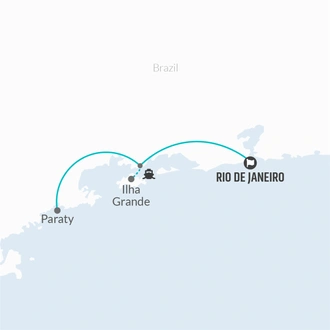 tourhub | Bamba Travel | Rio Carnival & Costa Verde Adventure 10D/9N | Tour Map