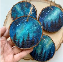 Hand painted Round Ornaments