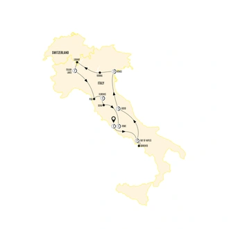 tourhub | Costsaver | Splendours of Italy | Tour Map