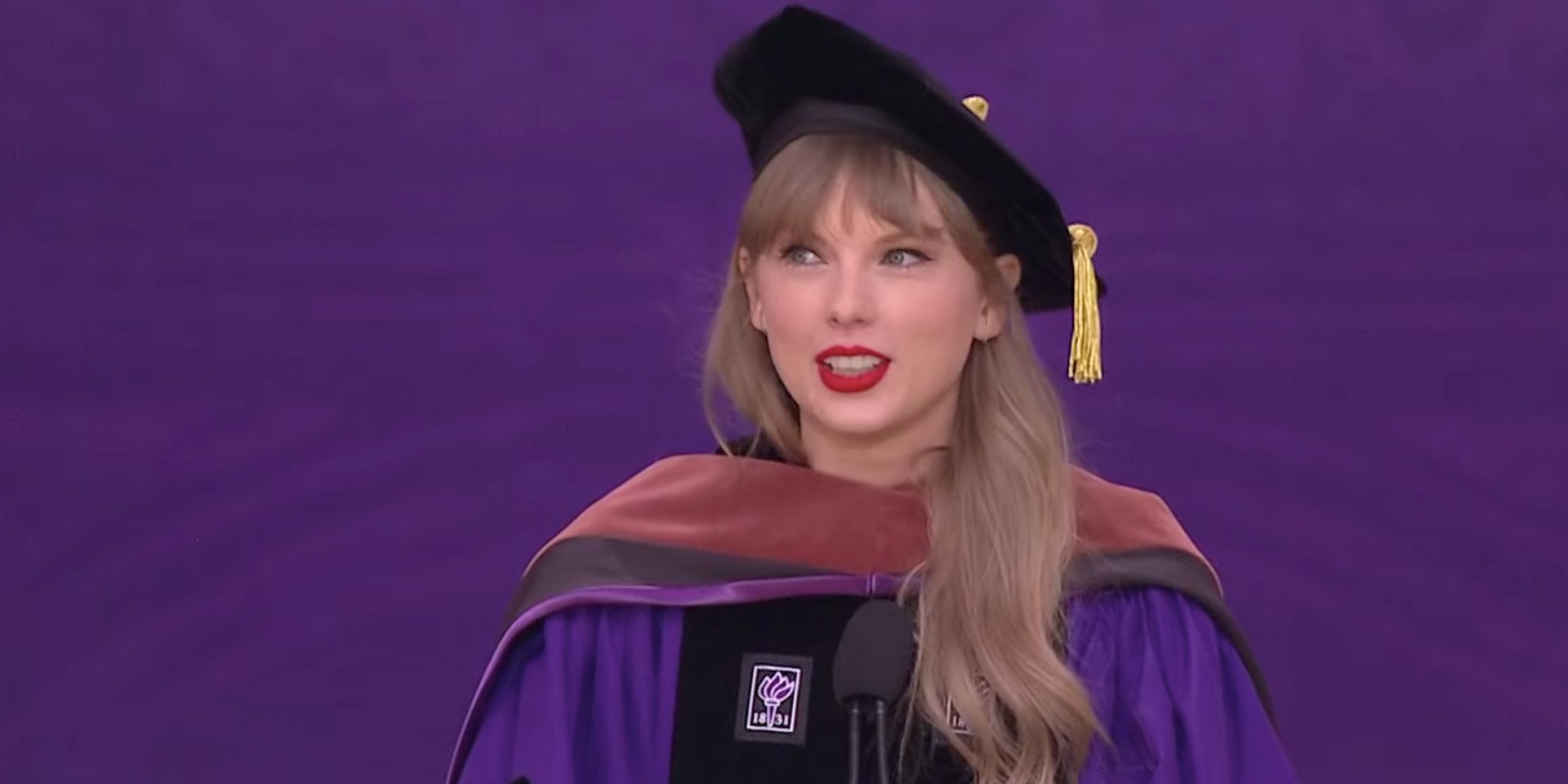 Taylor Swift gives commencement speech to New York University graduates: "Never be ashamed of trying, effortlessness is a myth."