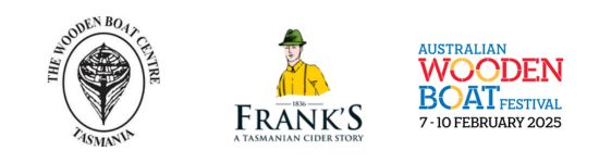 Wooden Boat Centre logo, Franks Cider logo, Australian Wooden Boat Festival logo