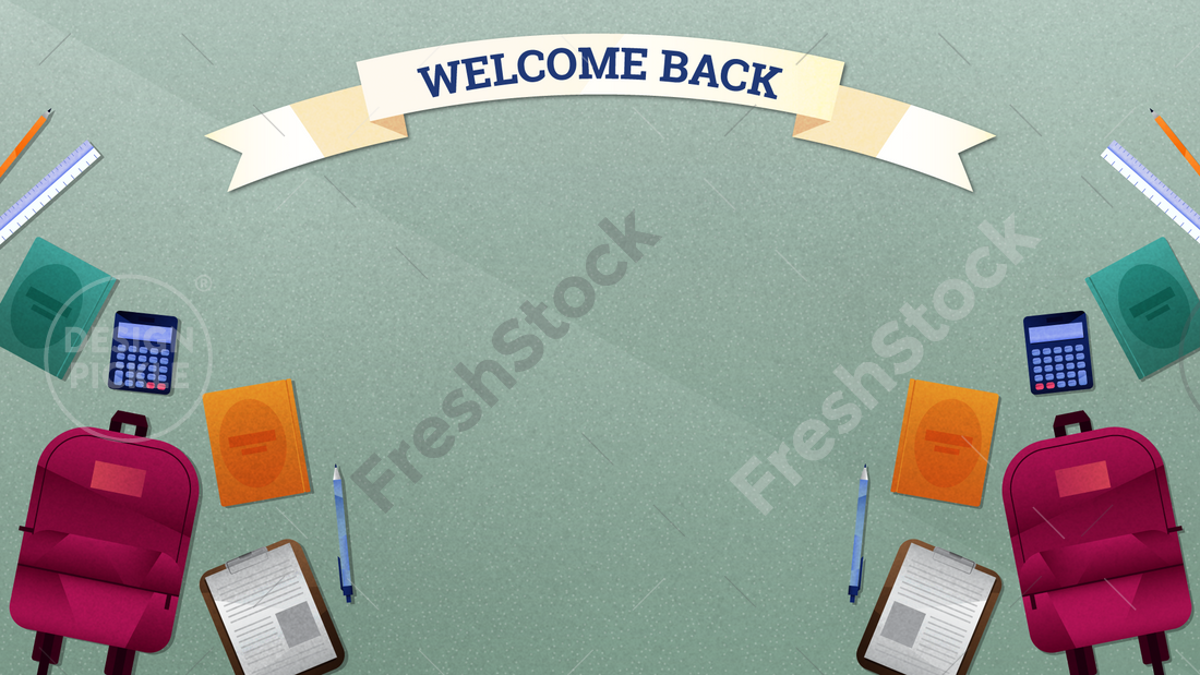 Welcome Back to School Zoom Background – FreshStock