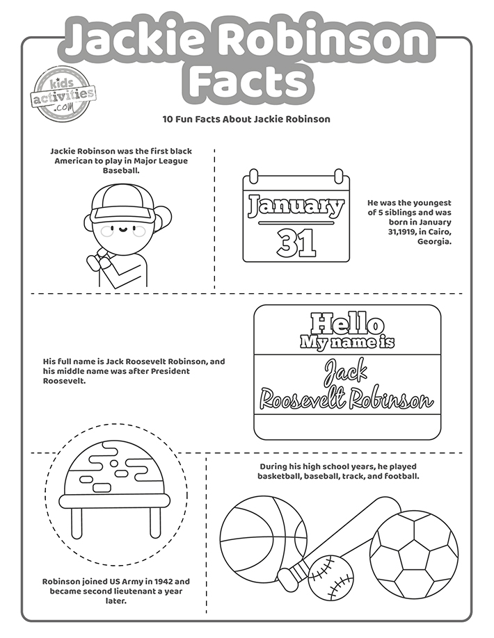 Jackie Robinson Poem Writing Activity