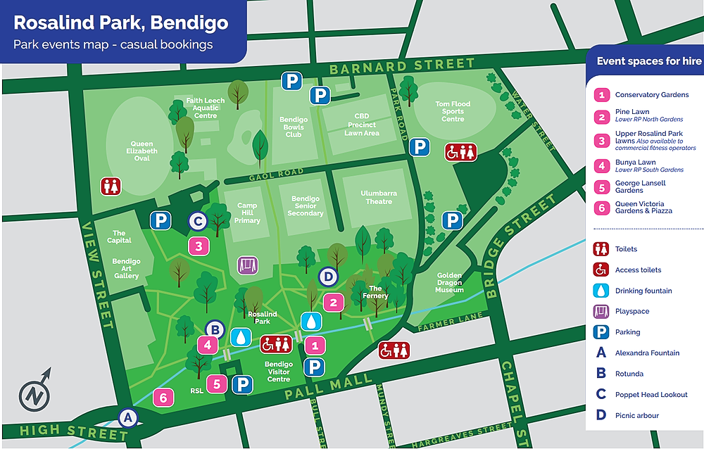 Rosalind Park Map